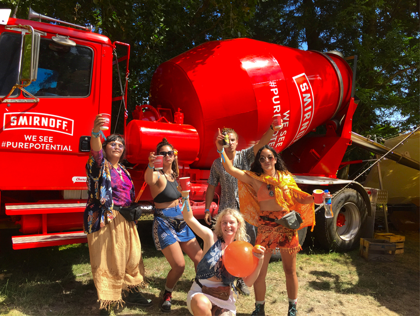 work smirnoff truck 74